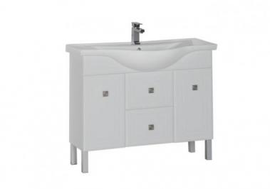 Aquanet Тумба Стайл 105 цв.белый New ящики (181504)