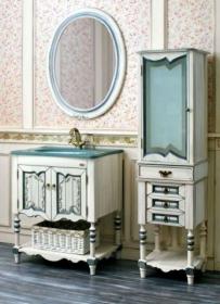 Атолл Мебель для ванной Флоренция ivory old (синяя патина)