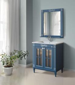 Атолл Комплект мебели Милана silver blue (синий с серебряной патиной)