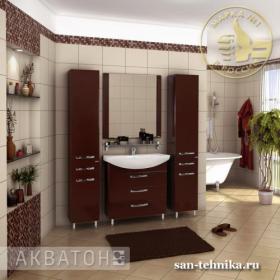 Акватон Ария 80 Н темно-коричневый глянец
