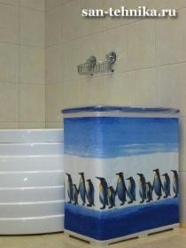 Bath Plus Penguin Parade 2390/40 корзина для белья (жесткая) 