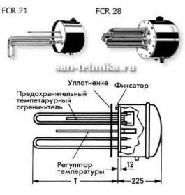 Stiebel Eltron FCR 21, FCR 28 фланцы